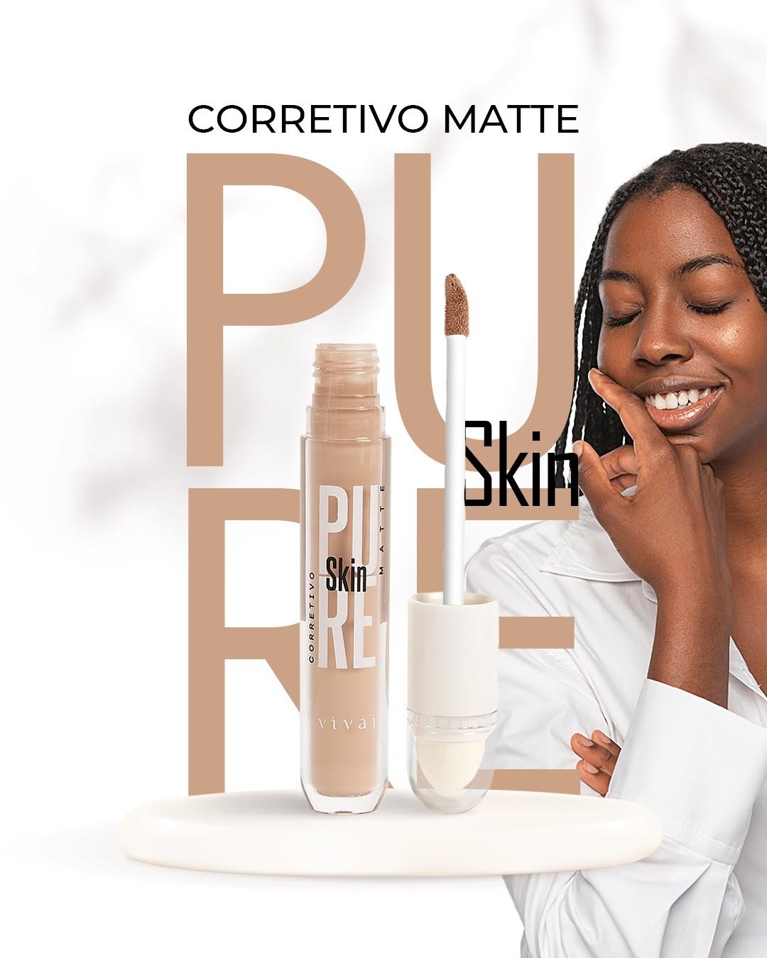 corretivo pure matte para maquiagem