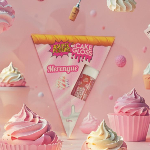 Gloss Labial Cake Gloss Merengue Super Poderes 2 Gloss Labial Cake Gloss Merengue Super Poderes - Imagem 2