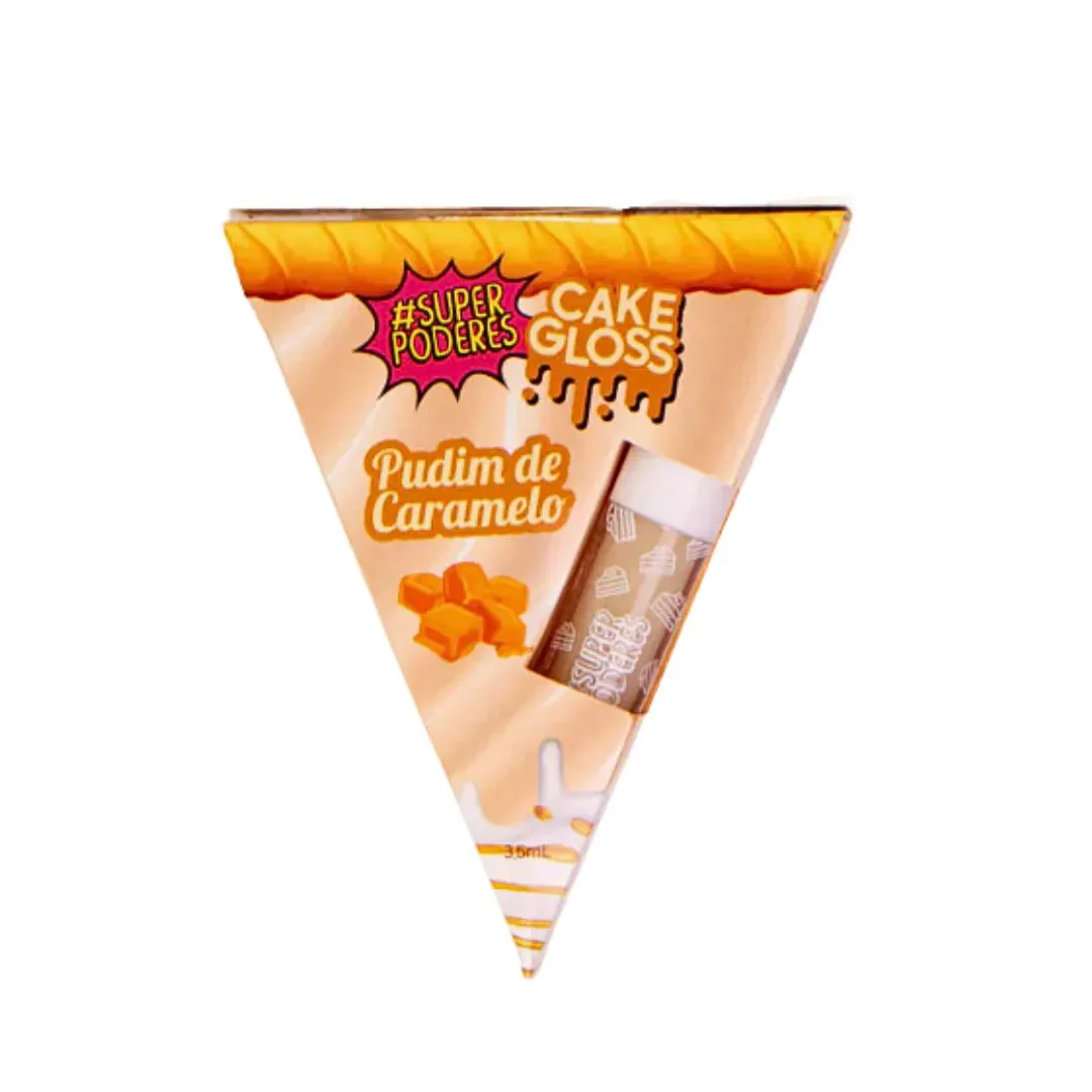 Gloss Labial Cake Gloss Pudim de Caramelo Super Poderes 2 Gloss Labial Cake Gloss Pudim de Caramelo Super Poderes - Imagem 2