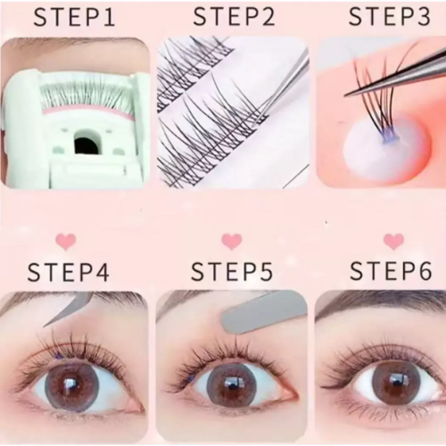 Cílios Postiços Mink 6D Volume Russo -tmn10mm| Efeito Leve e Impactante 6 Cílios Postiços Mink 6D Volume Russo -tmn10mm| Efeito Leve e Impactante - Imagem 6
