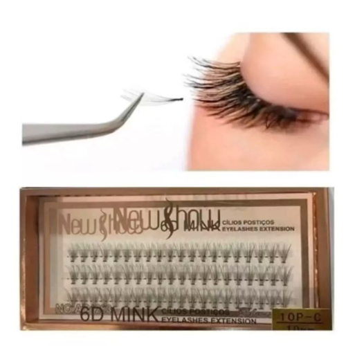Cílios Postiços Mink 6D Volume Russo -tmn10mm| Efeito Leve e Impactante 7 Cílios Postiços Mink 6D Volume Russo -tmn10mm| Efeito Leve e Impactante - Imagem 7