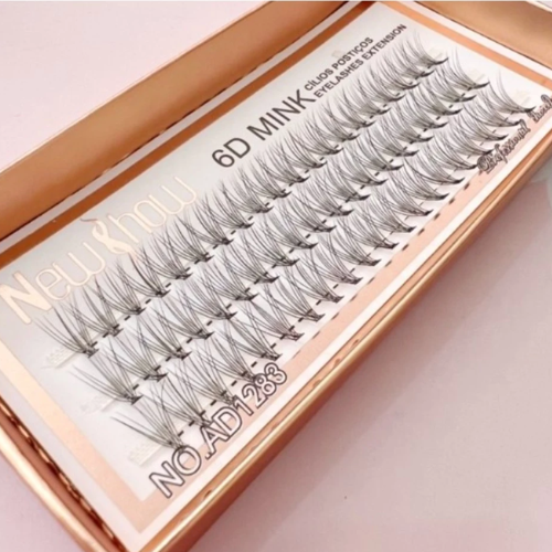 Cílios Postiços Mink 6D Volume Russo -tmn10mm| Efeito Leve e Impactante 4 Cílios Postiços Mink 6D Volume Russo -tmn10mm| Efeito Leve e Impactante - Imagem 4