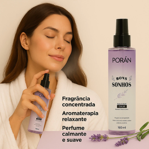 Body Splash Calm Bons Sonhos Porán 160ml Perfume Desodorante 5 Body Splash Calm Bons Sonhos Porán 160ml Perfume Desodorante - Imagem 5