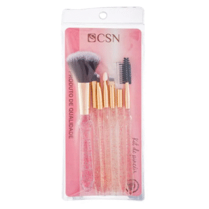 Kit de Pincéis de Maquiagem Profissional CSN com 5 Unidades