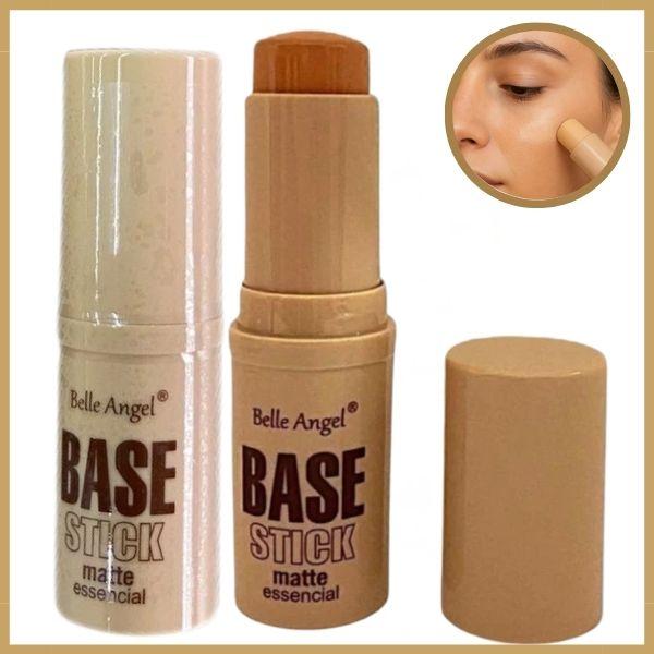 Base Stick Matte Essencial Belle Angel | Cobertura Média a Alta com Vitamina E 1 Base Stick Matte Essencial Belle Angel | Cobertura Média a Alta com Vitamina E