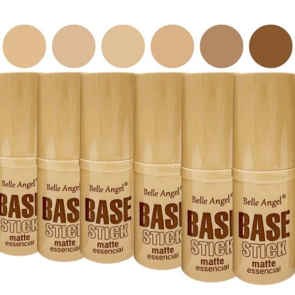 Base Stick Matte Essencial Belle Angel | Cobertura Média a Alta com Vitamina E 2 Base Stick Matte Essencial Belle Angel | Cobertura Média a Alta com Vitamina E - Imagem 2