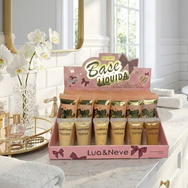 Base Liquida Lua & Neve Matte Alta Cobertura Resistente a Água 9 Base Liquida Lua & Neve Matte Alta Cobertura Resistente a Água - Imagem 9