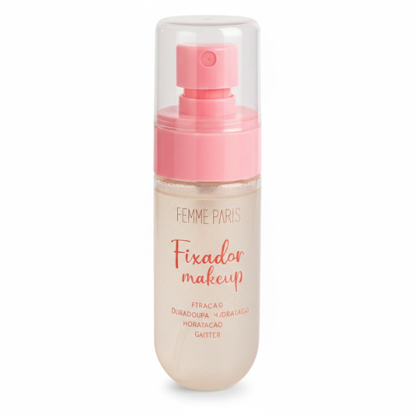 Fixador de Maquiagem Femme Paris Glow Longa Duração e Brilho Radiante 1 Fixador de Maquiagem Femme Paris Glow Longa Duração e Brilho Radiante