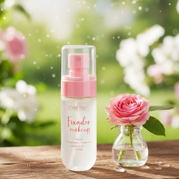 Fixador de Maquiagem Femme Paris Glow Longa Duração e Brilho Radiante 6 Fixador de Maquiagem Femme Paris Glow Longa Duração e Brilho Radiante - Imagem 6