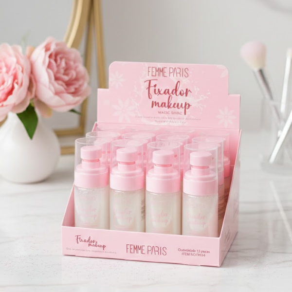 Fixador de Maquiagem Femme Paris Glow Longa Duração e Brilho Radiante 8 Fixador de Maquiagem Femme Paris Glow Longa Duração e Brilho Radiante - Imagem 8
