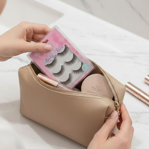Cílios Postiços Ruby Anjo 6D Pack com 3 Pares – Olhar Marcante e Volume Extra 5 Cílios Postiços Ruby Anjo 6D Pack com 3 Pares – Olhar Marcante e Volume Extra - Imagem 5