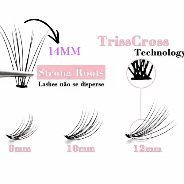 Cílios Navina Extensão de Cílios Volume Profissional 3 Cílios Navina Extensão de Cílios Volume Profissional - Imagem 3