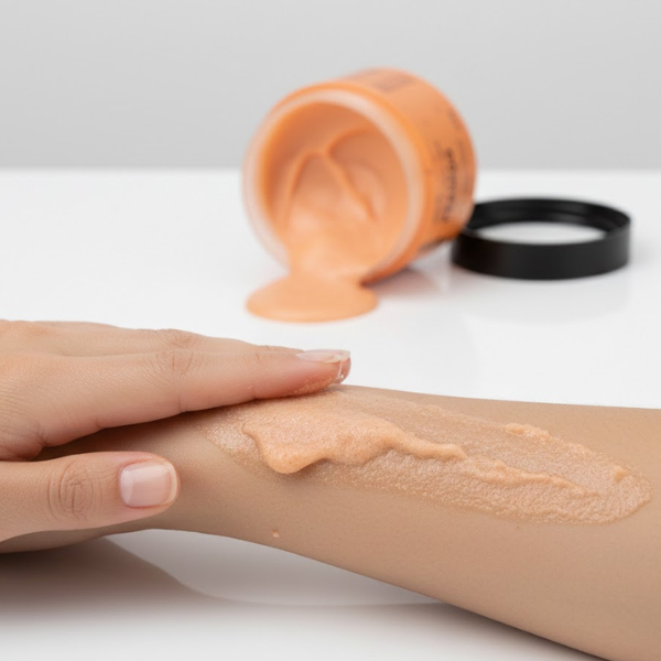 Esfoliante Porán Pêssego e Manteiga de Karité Rosto e Corpo 240g 4 Esfoliante Porán Pêssego e Manteiga de Karité Rosto e Corpo 240g - Imagem 4