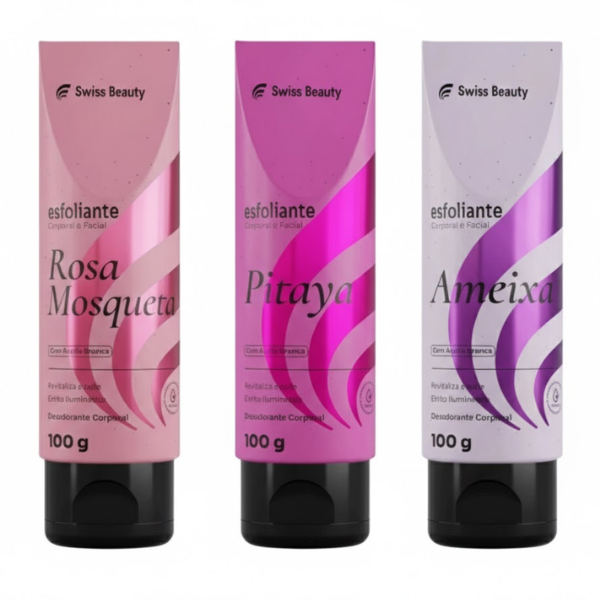 Esfoliante Corporal e Facial Swiss Beauty 2 Esfoliante Corporal e Facial Swiss Beauty - Imagem 2